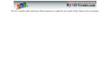 Tablet Screenshot of myabcgrades.com